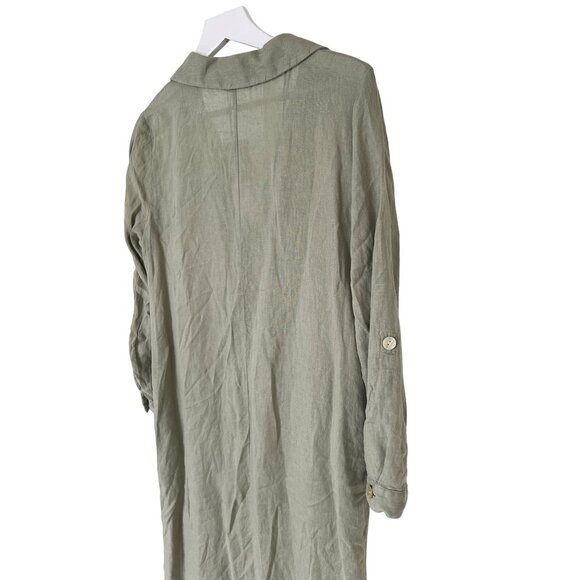 Zara Linen Button Up Tunic - Picture 4 of 13